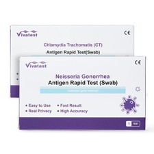 GP Chlamydia & Gonorrhoea (Male & Female) Swab Tests STI STD Screening Kit