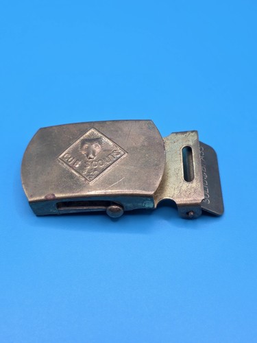 Vintage Cub Scout BSA Solid Brass Uniform Belt Buckle - Boy Scouts Of America