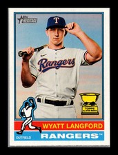 Wyatt Langford Texas Rangers #29 Topps 2025 Topps Heritage