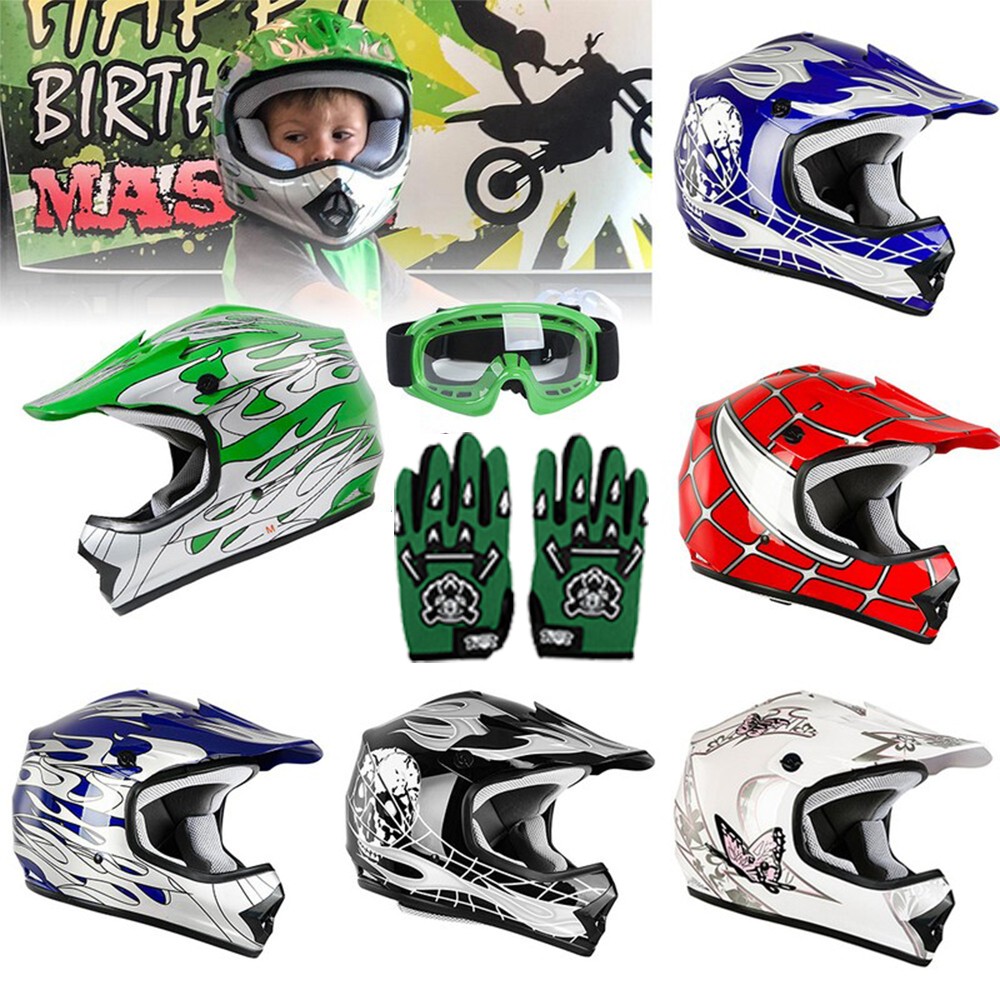 DOT Youth Kid Helmet Fit For Dirt Bike ATV Motocross Motorcycle