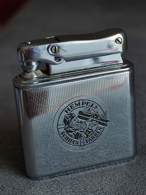 Vintage Ibelo Monopol Gas Lighter W. Germany Hempel's Marine Paints Hempaturi