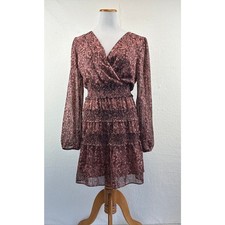 Socialite Sheer Sleeved Mini Dress SZ XL NWT Elevated Boho Prairie Romantic Fall