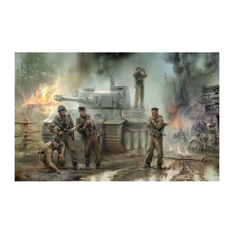 Tedesco Tank Crew 1943-1945 - Equipaggio Serbatoio Wwiifigurines ZVEZDA 1/35 - Immagine 4 di 4