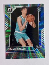 2024-25 Donruss Tidjane Salaun GREEN & BLUE LASER Franchise Features RC /35 SP