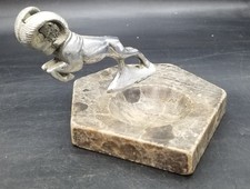 Custimized 1936-37 Dodge Hood Ornament Trinket Dish Ash Tray Stone Base