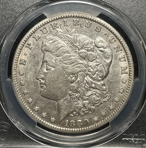 1880 CC $1 Morgan PCGS XF45 Choice w/Luster, Very Difficult Grade for Date~ZB-31