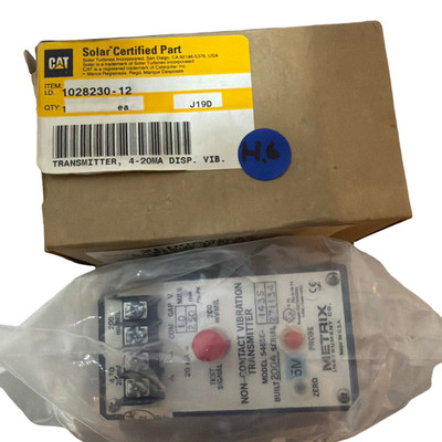 NEW SOLAR TURBINE 1029230-12 TRANSMITTER,4 20MA DIS. VIB 5465E-142S