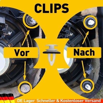 40 Stk Türverkleidung Befestigung Clips für BMW 3er 5er 7er X3 X5 X6 Z3 Porsche