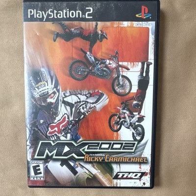 THQ MX 2002 Featuring Ricky Carmichael PS2 Racing Motocross NTSC Manual Included