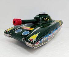 Vintage Tin Toy LIGHT TANK MF-721 Friction Tank Showa Retro