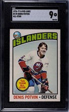 1976-77 OPC #207 Dennis Potvin SGC 9 Mint…New York Islanders