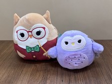 Squishmallow 7.5" Jaydelle Owl Back to School Plush Nwt Teacher 5  Scarlito Set