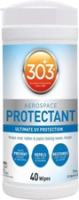 303 UV Protectant Wipes Vinyl Plastic Rubber More 40 Towelettes 30321 Protection