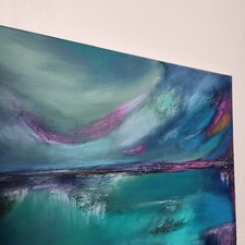 Image of Hand Painted Wall Art (60x90cm) Stretched Canvas Painting ready to hang