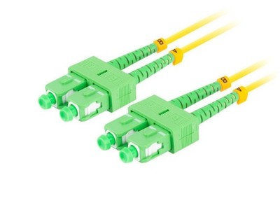 FIBERGLAS PATCHCORD SM SC/APC-SC/APC FO-SASA-SD11-0100-YE