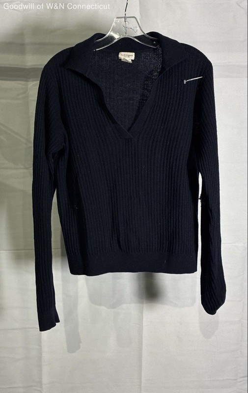 Club Monaco Women's Navy Long Sleeve T-Shirt Size M Regular