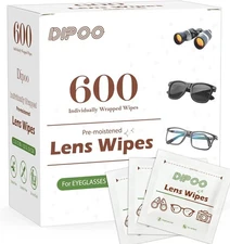 600 Count Lens Wipes for Eyeglasses, Eye Glasses 1 (Pack of 600) 