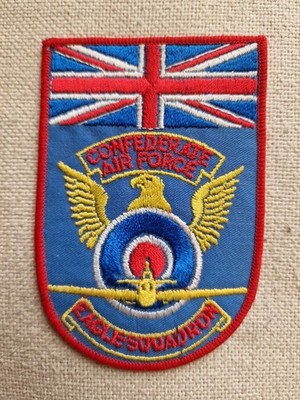 Rare Vintage UK Confederate Air Force Eagle Squadron Embroidered Patch