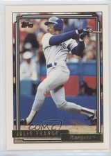 1992 Topps Gold Julio Franco #490 1m8