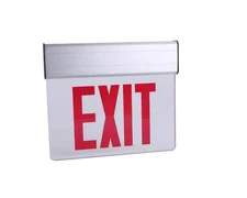Commerical Electric Edge Lit Integrated LED Red Exit Sign