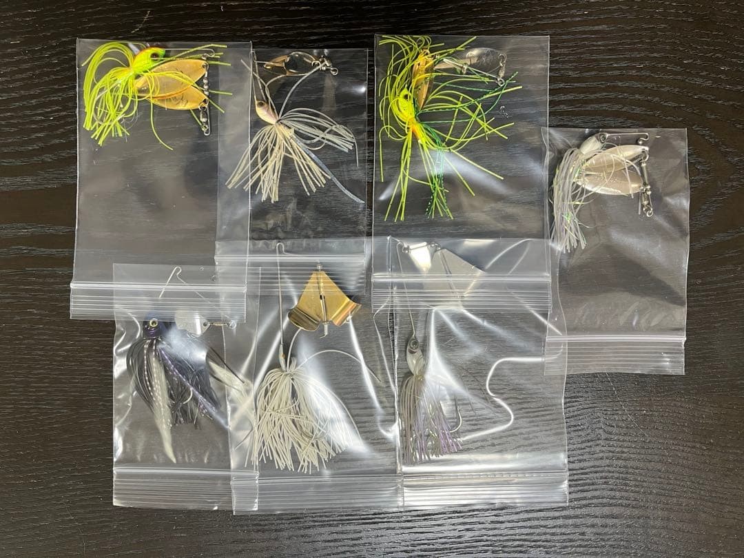 Spinnerbait set (white, green, gold) - Image 9