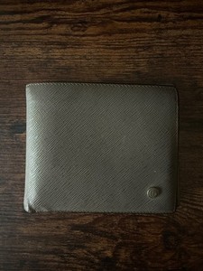 Giorgio Armani Mens Bi Fold Grey Wallet Milano Made In Italy Spacious