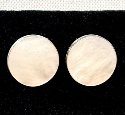 Fenwick & Sailors Vintage Sterling Silver Cufflinks Mother Of Pearl MOP 925