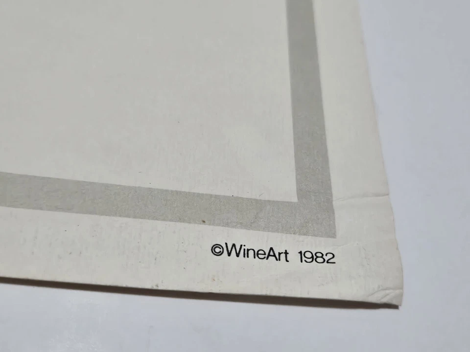 Impresión de póster artístico de colección 1981 Frog's Leap Wine Sauvignon Blanc Napa Valley Vineyard Foto 2 de 4
