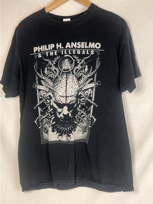 Philip H Anselmo & The Illegals Mens Band Shirt Large Black US Tour Nov 2019