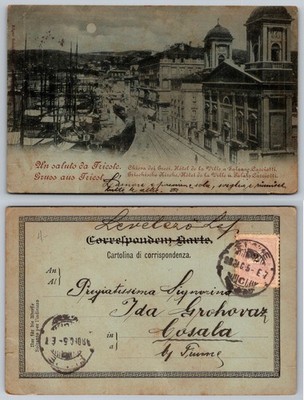 Standard Trieste Italy Harbor City View Edgar Schmalenbach Postcard