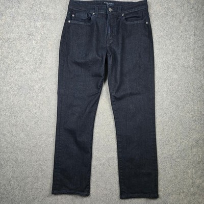Fidelity Jimmy Jeans Mens 32x28 Blue Slim Straight Leg Dark Wash Designer Denim