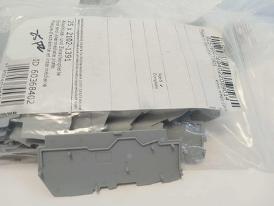 WAGO-2102-1391 End and intermediate plate; 0.8 mm thick; for 3-conductor