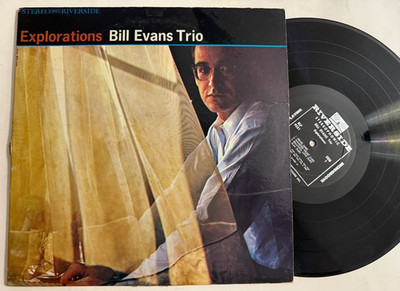 Bill Evans Trio LP ''Explorations'' Riverside RLP 9351 DG ~ Stereo 1st Press VG+