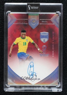 2022 Panini Eminence FIFA World Cup Qatar 6/10 Vinicius Junior Jr Auto 1d59