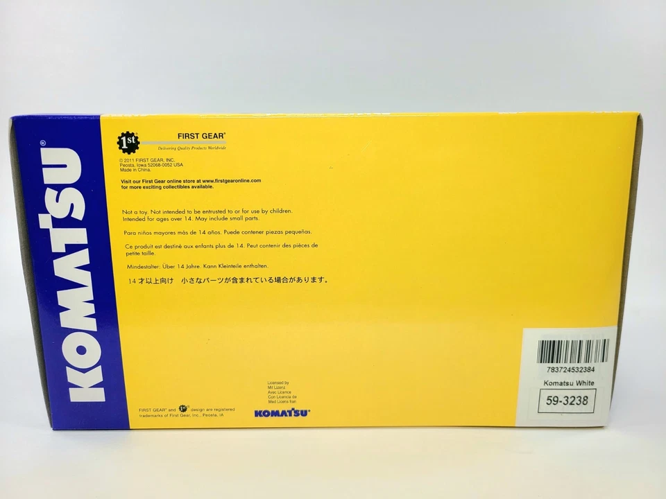 Topadora Komatsu D475A-5EO con desgarrador - blanca primera marcha escala 1:50 #59-3238 nueva Foto 4 de 4