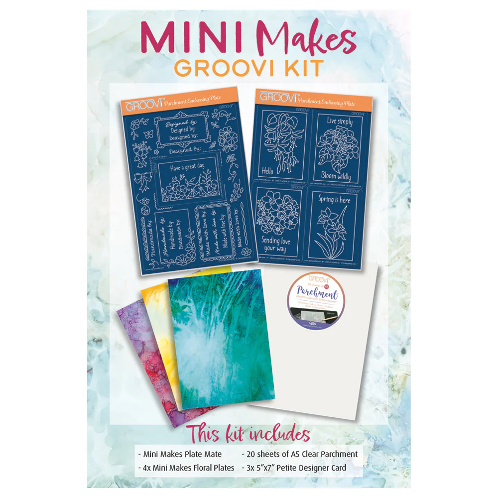 Clarity Stamps Groovi Parchment Embossing - Mini Makes Kit