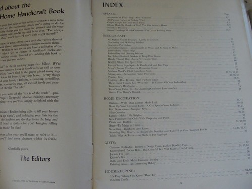 1940 Home Handicraft Book Proctor & Gamble Knit Crochet Sewing Embroidery + - Imagen 3 de 3