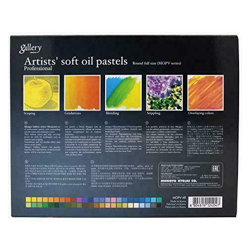 Mungyo Gallery Soft Oil Pastels 120色+48色 Amazon.com: Mungyo Gallery Soft Oil Pastels Wood Box Set of