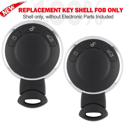 2X Smart Remote Key Shell Case With Blade for Mini Cooper 3 Button High Quality
