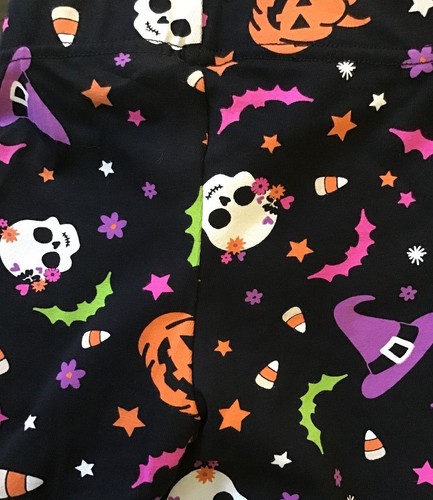 Girls XS 4-5, M 7-8, L 10-12 XL 14-16 XXL 18 Choose Halloween Leggings Design - Picture 4 of 9