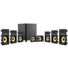TDX 7.1 Surround Sound Home Theater System, 8" In Wall Speakers, 12" Subwoofer
