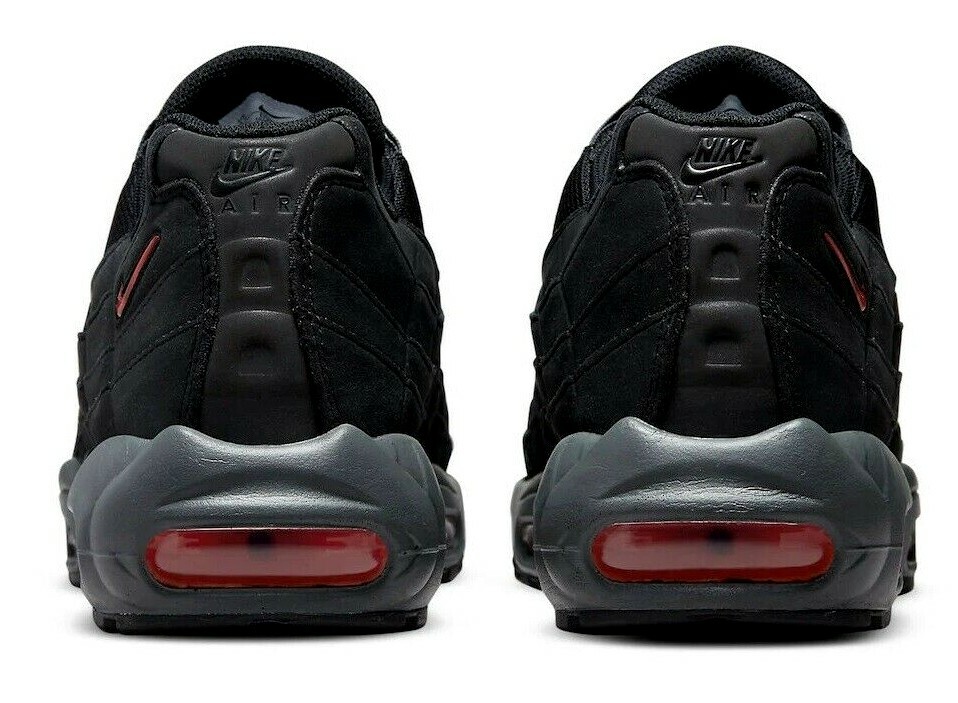 Size 11.5 - Nike Air Max 95 Black University Red for sale