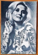 Bernard Kobel Traditional Tattoo Photo B&W Vintage Tattooed Woman Cindy Ray 2