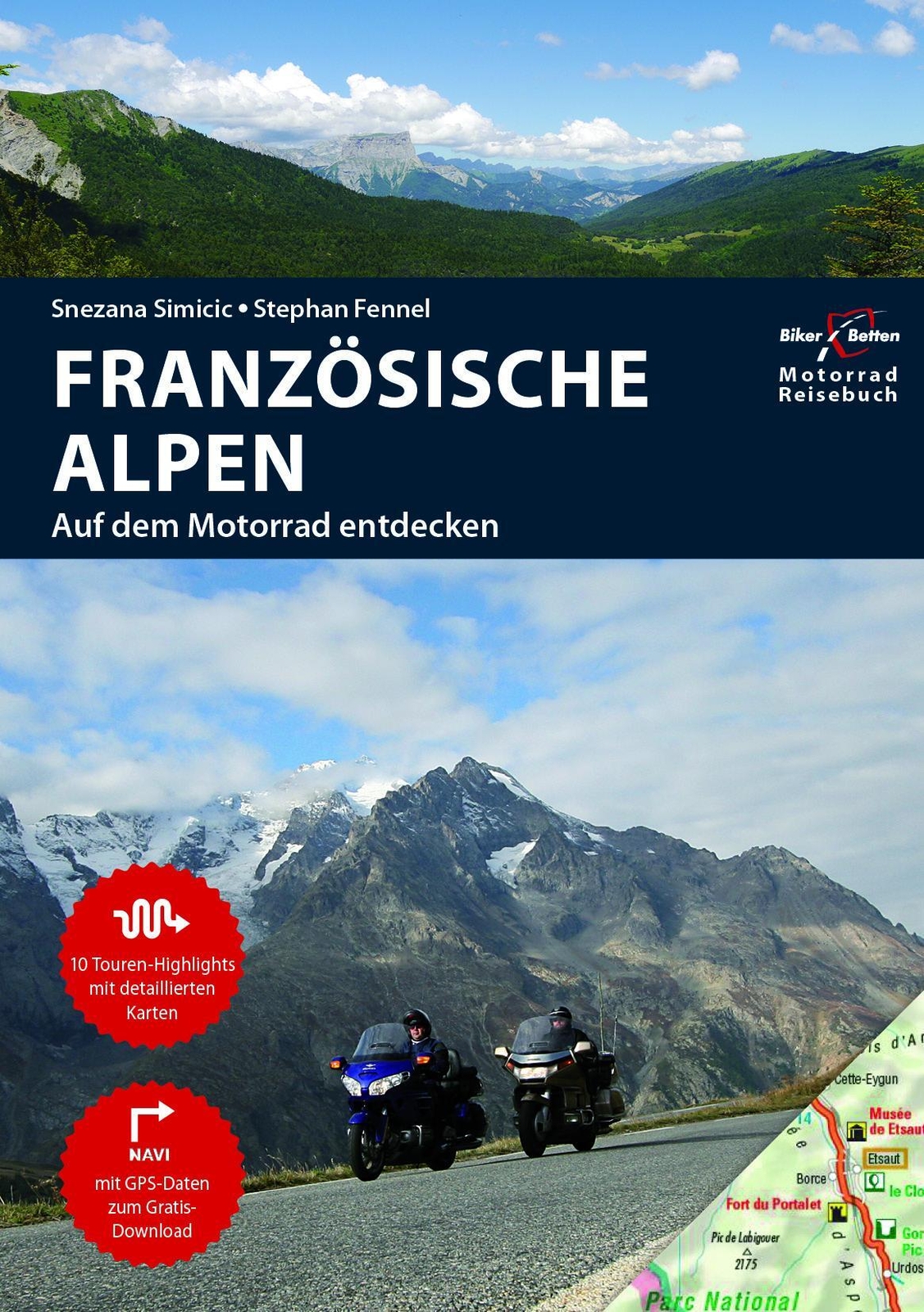 Thumbnail - Motorradreiseführer Französische Alpen | Bikerbetten Motorradreisebuch