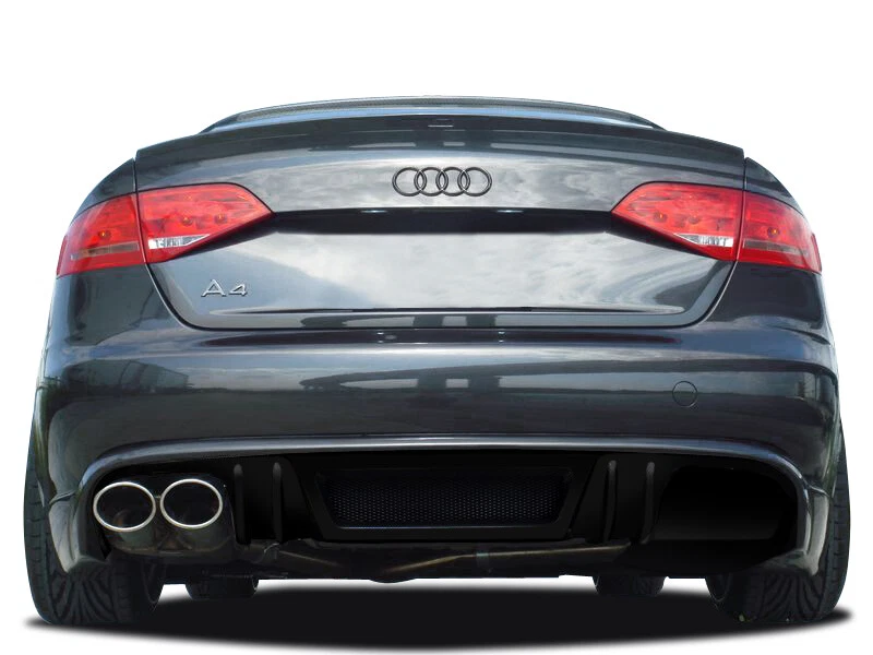 For 2009-2012 A4 B8 4DR R-1 Rear Diffuser - 1 Piece Foto 2 de 4