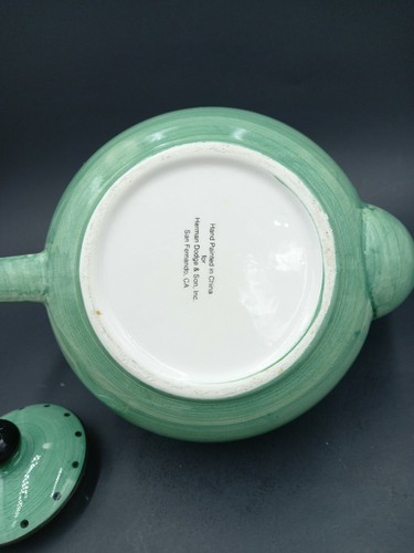 Green Black Ceramic Tea Pot from Herman Dodge & Sons - Picture 6 of 12