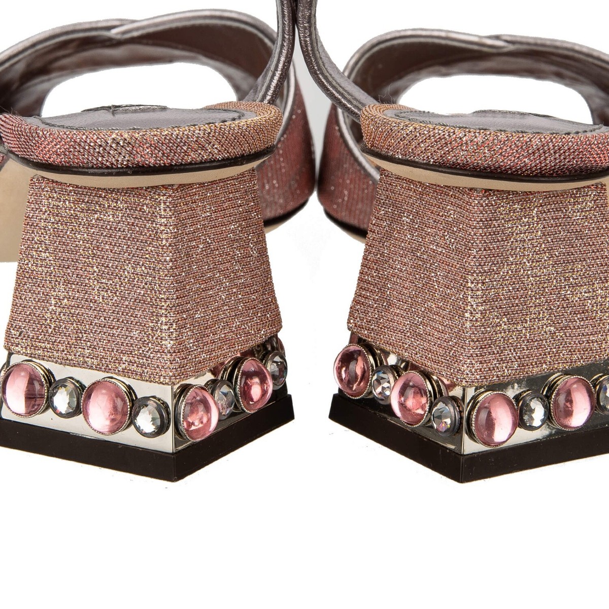 【DOLCE&GABBANA】Keira 90mm ポルカドット サテン ミュール DOLCE & GABBANA Leopard Sandals Pumps KEIRA with Crystal
