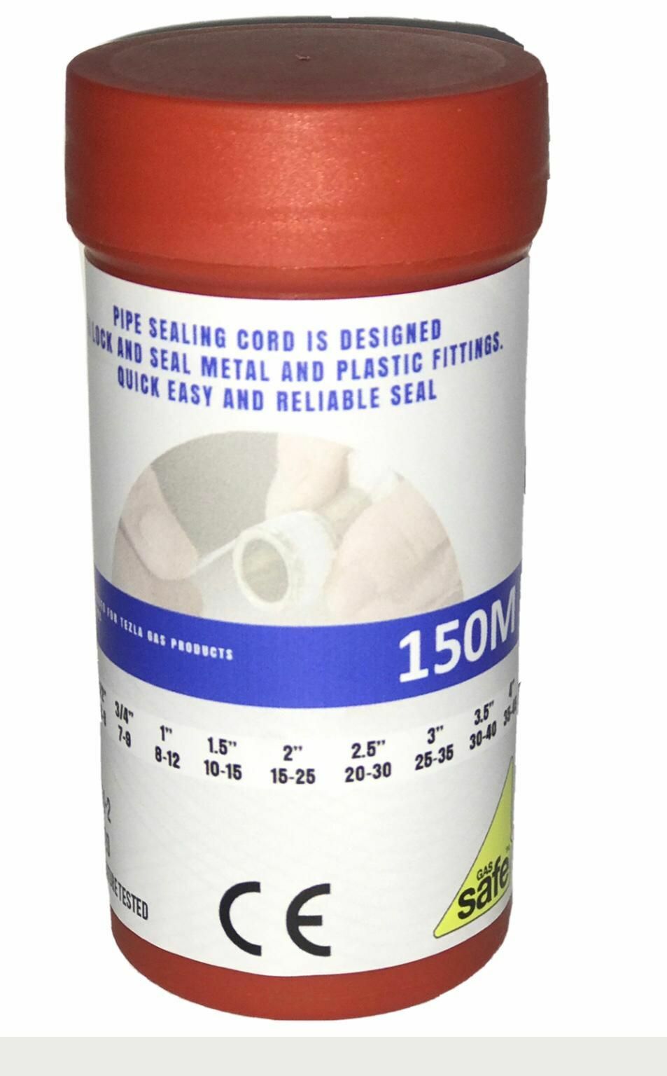 Gas Pipe Sealing Cord 150m Tezla 69 Loctite 55 Thread PTFE Seal