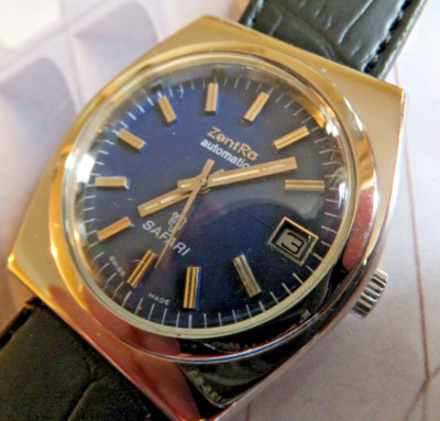 Fabelhafte 70er Jahre ZentRa ''Safari'' 37mm Automatikaufzug Uhr