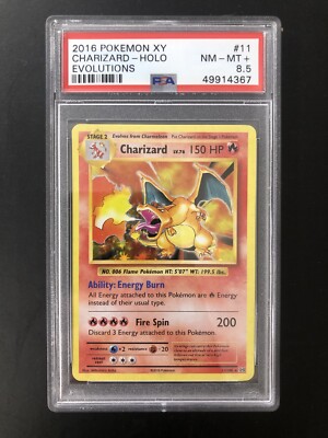 PSA 旧裏 リザードン CHARIZARD HOLO 2016 XY Evolutions Charizard PSA 8.5 #11/108 Pokemon Trading Card